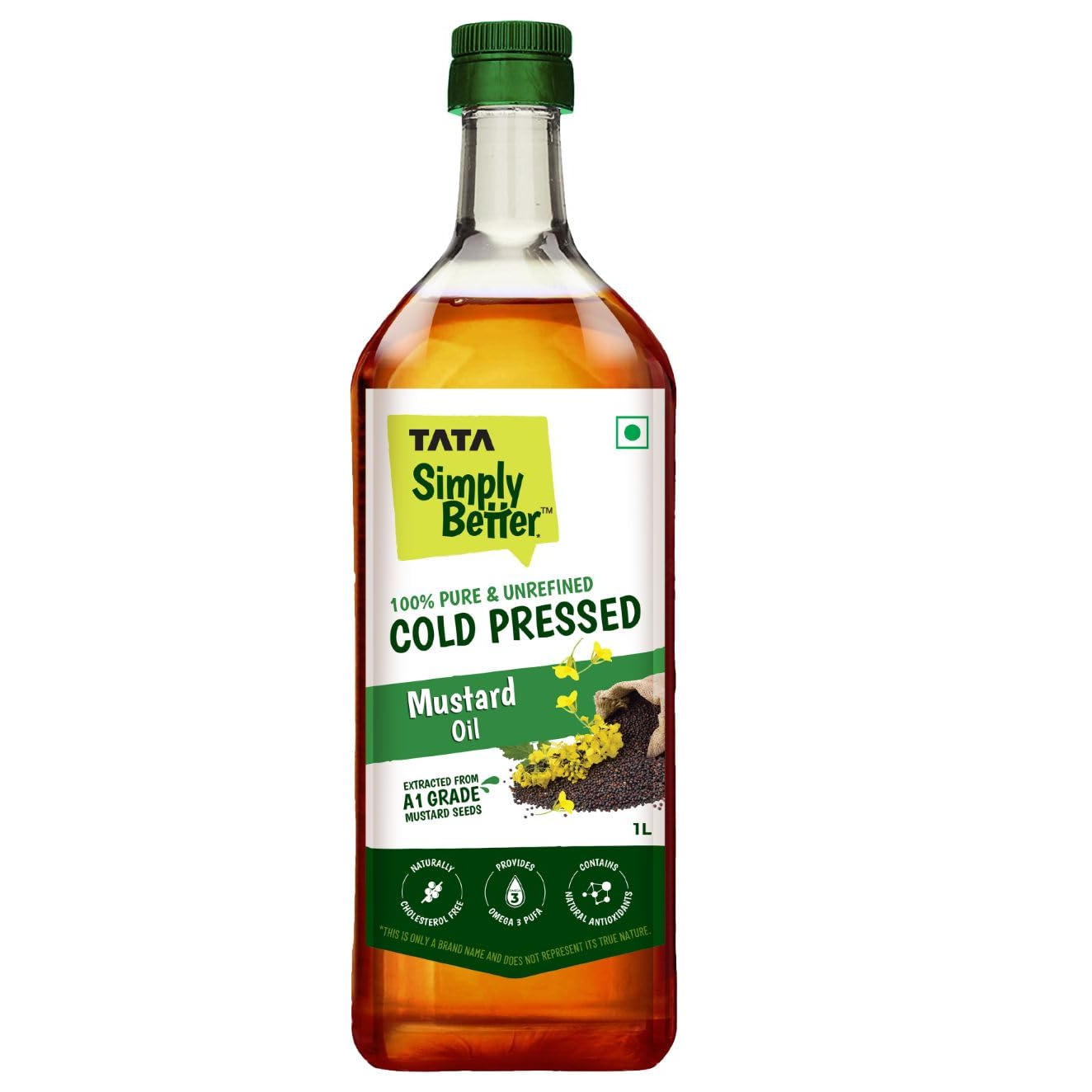 Tata Simply Better Cold Pressed Mustard Oil PET Bottle, 1L