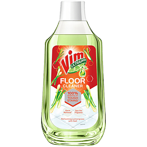 Vim Ultrapro Floor Cleaner - Lemongrass & Salt, 500ml