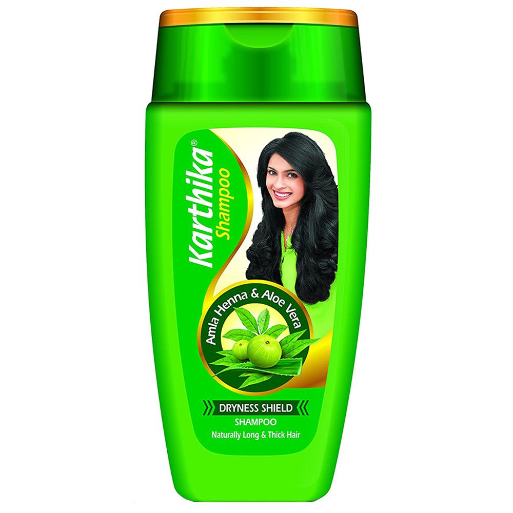 Karthika Shampoo Dryness Shield - Amla Henna & Aloe Vera, 80ml