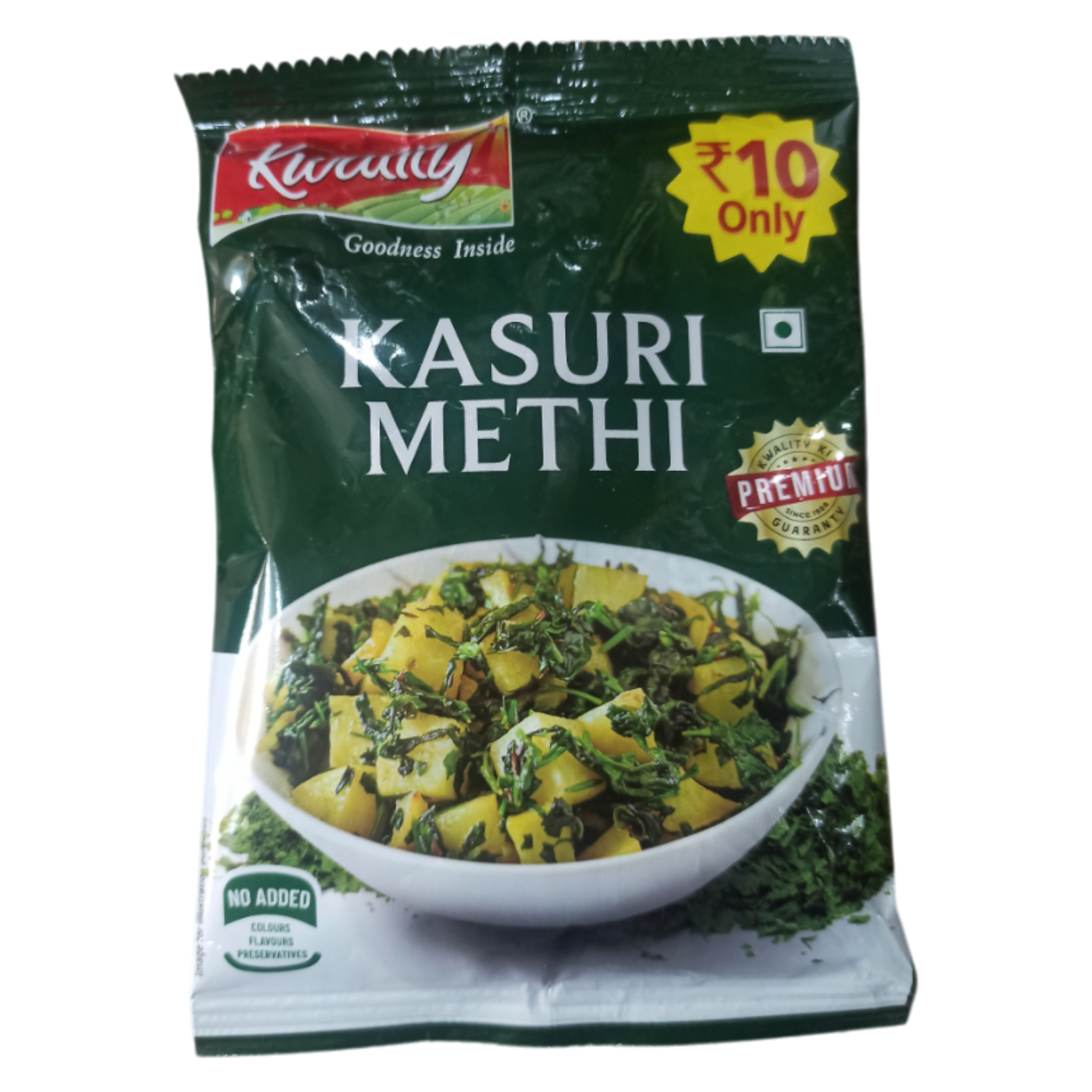 Kwality Kasuri Methi Pouch, 10g
