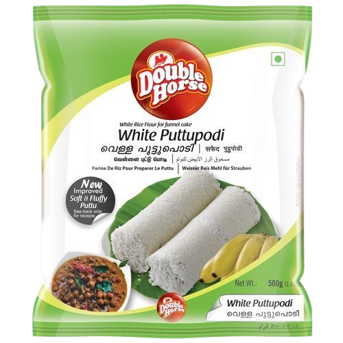 Double Horse Puttu Podi - White, 500g