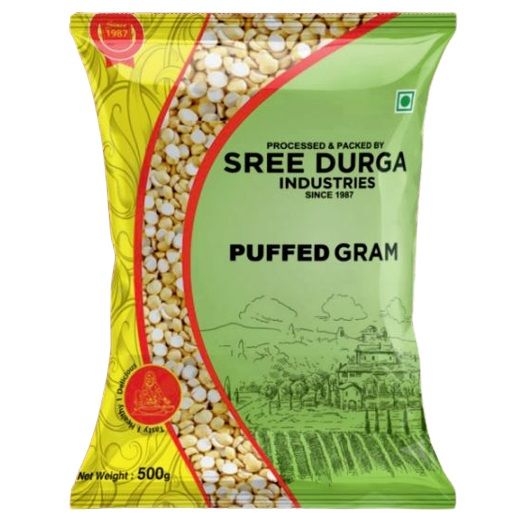 Sree Durga Puffed Fried Gram Pouch, 500g