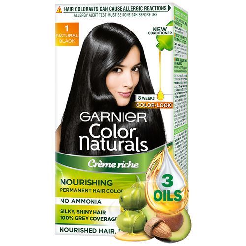 Garnier Hair Colour - 1 Natural Black, 35ml+30g