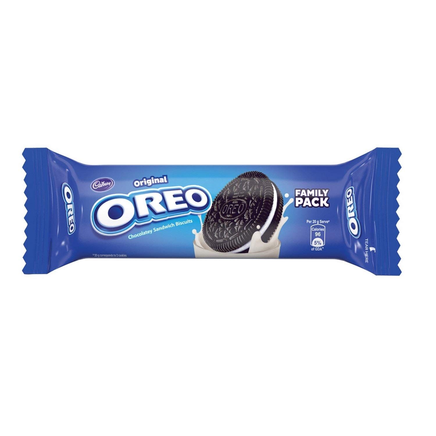 Cadbury Oreo Chocolatey Sandwich Cream Biscuit - Original, 113.7g