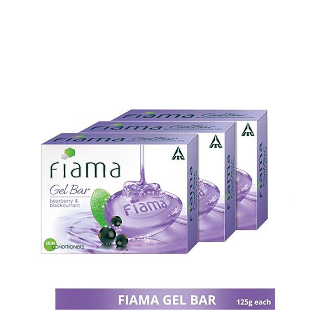 Fiama Di Wills Soap - Bearberry & Blackcurrant, 125g (Set of 3)