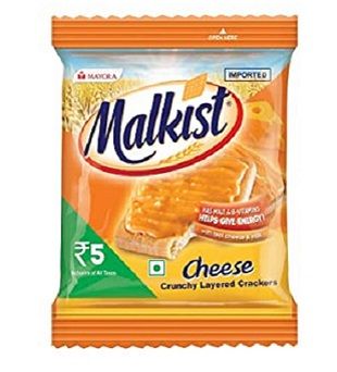 Malkist (Rs.5) Crunchy Layered Crackers - Cheese, 23g