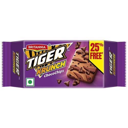 Britannia (Rs. 5) Tiger Biscuit - Krunch Choco Chips, 40g