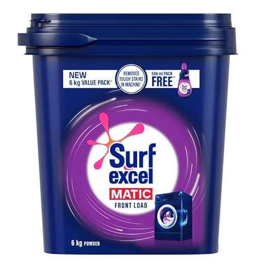 Surf Excel Professional Detergent Powder Carton - Front Load, 6kg