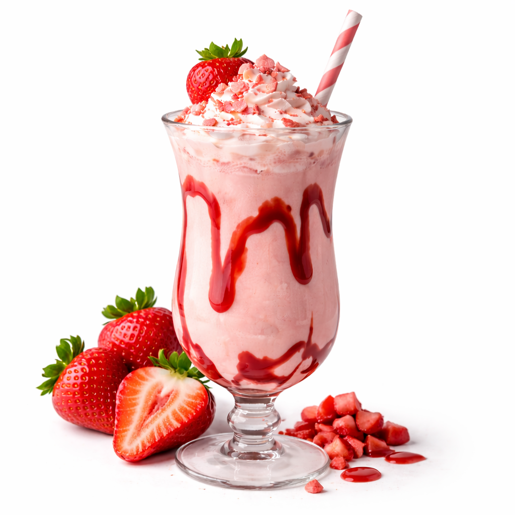 Ice Cream Shake - Strawberry, 1 Glass