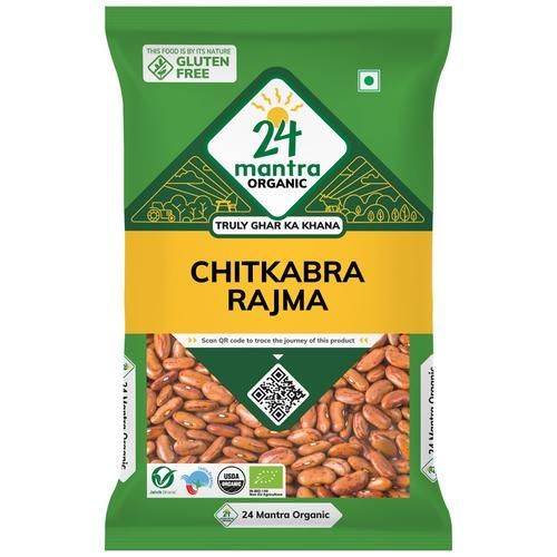 24 Mantra Organic Chitkabra Rajma, 500g