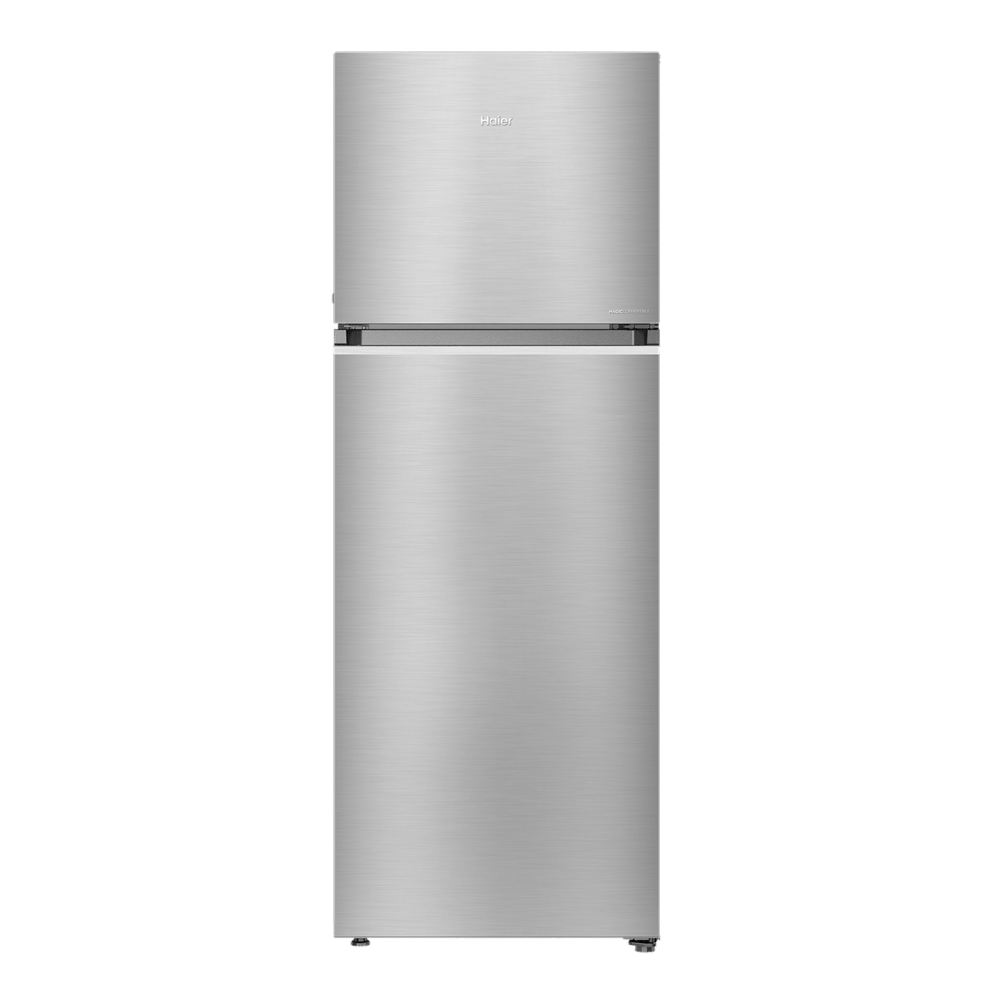 Haier 2 Star Double Door Refrigerator (260L, Steel)