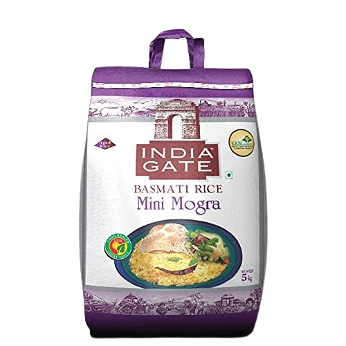 India Gate Pure Basmati Rice Bag - Mini Mogra, 5kg