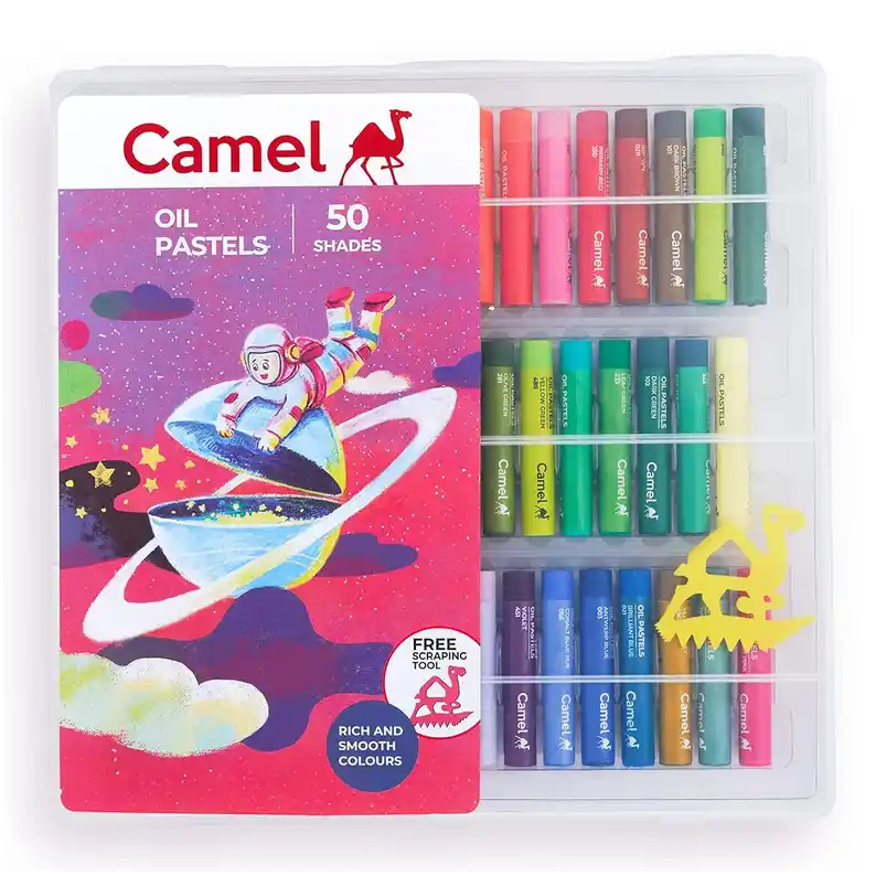 Camlin Oil Pastel Plastic - 50 Shades