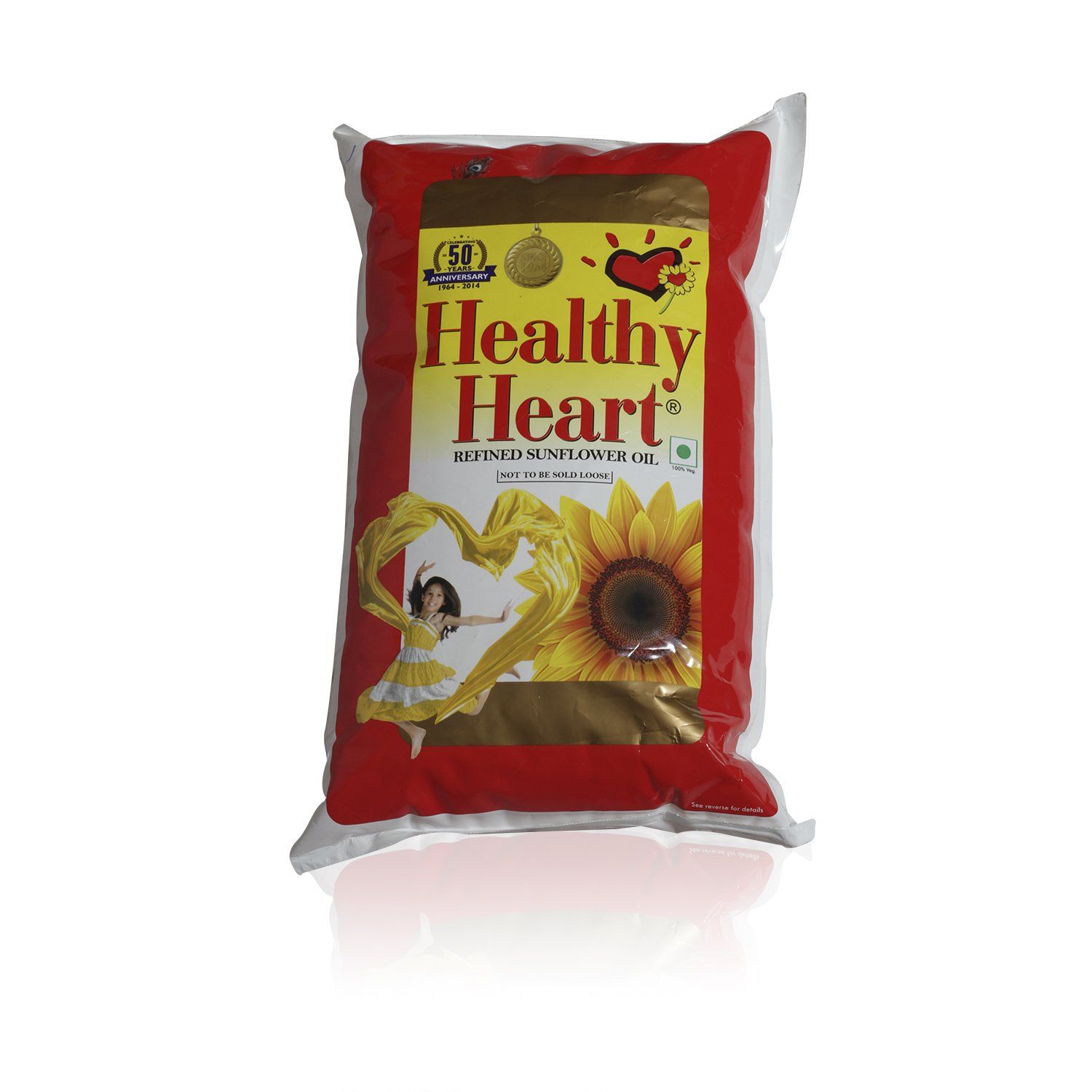 Healthy Heart Sunflower Oil Pouch, 1L