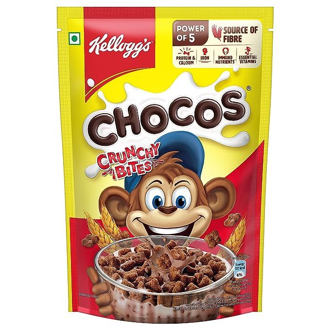 Kellogg's Chocos Standy Pouch - Crunchy Bites, 375g