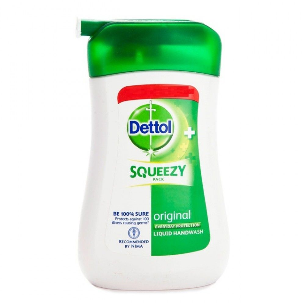 Dettol Squeezy Hand Wash Pump - Original, 100ml