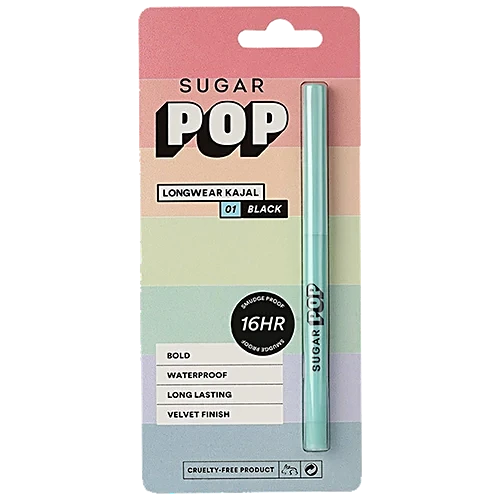 Sugar POP Longwear Kajal - 01 Black, 3g