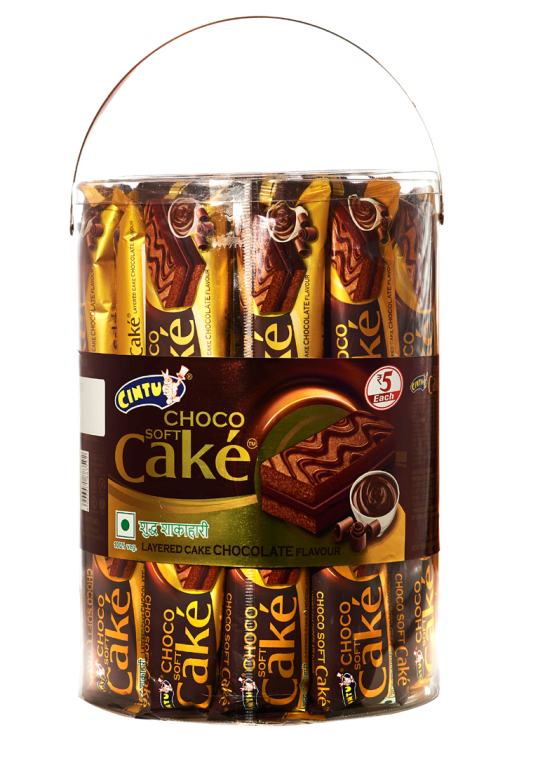 Cintu Soft Cake Jar - Chocolate, 850g (17g x 50pc)