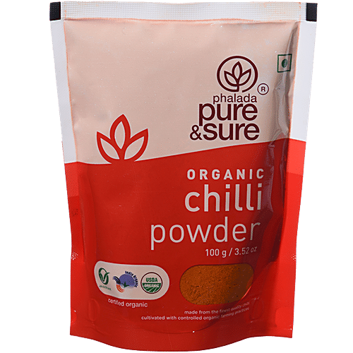 Phalada Pure & Sure Organic Byadagi Chilly Powder Pouch, 100g