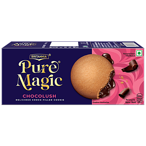 Britannia Pure Magic Chocolush Biscuit - Choco Filled, 69g