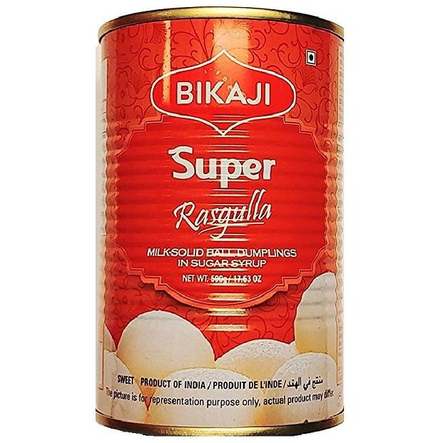 Bikaji Sugar Rasgulla Tin, 500g