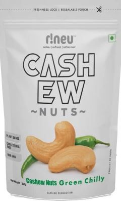r!neu Premium Cashew Nuts - Green Chilly, 250g