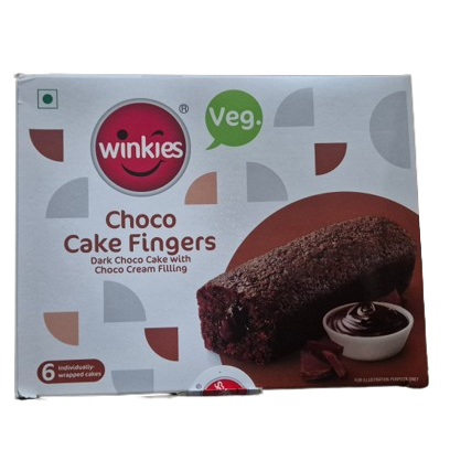 Winkies Cake Fingers - Choco,198g (33g x 6pc)