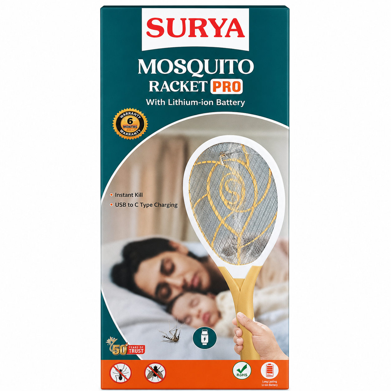 Surya | Pro | Mosquito Racket