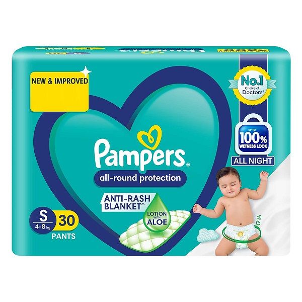 Pampers All Round Protection Baby Diaper Pants - S, 30pc