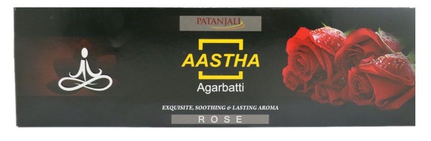 Patanjali Aastha Agarbatti - Rose, 25g