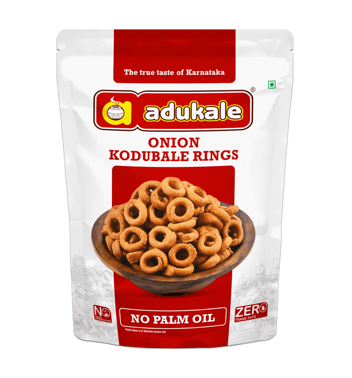 Adukale Onion Kodubale Rings Pouch, 90g