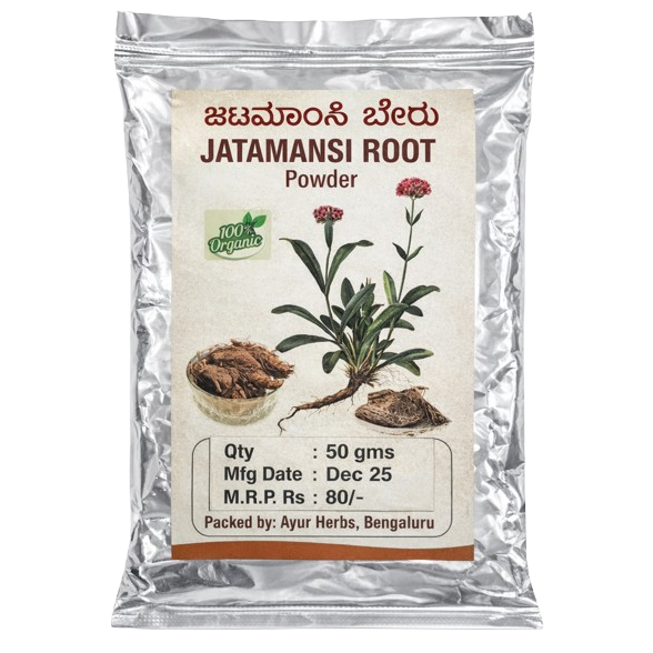 Ayur Herbs Jatamansi Root Organic Powder, 50g
