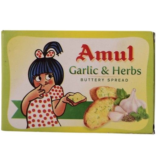 Amul Buttery Spread Carton - Garlic & Herbs, 100g