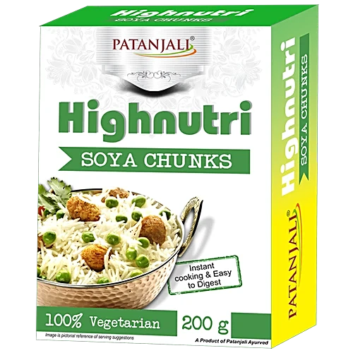 Patanjali High Nutri Soyachunks, 200g