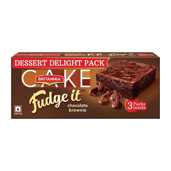 Britannia Fudge It Brownie Cake - Chocolate, 120g