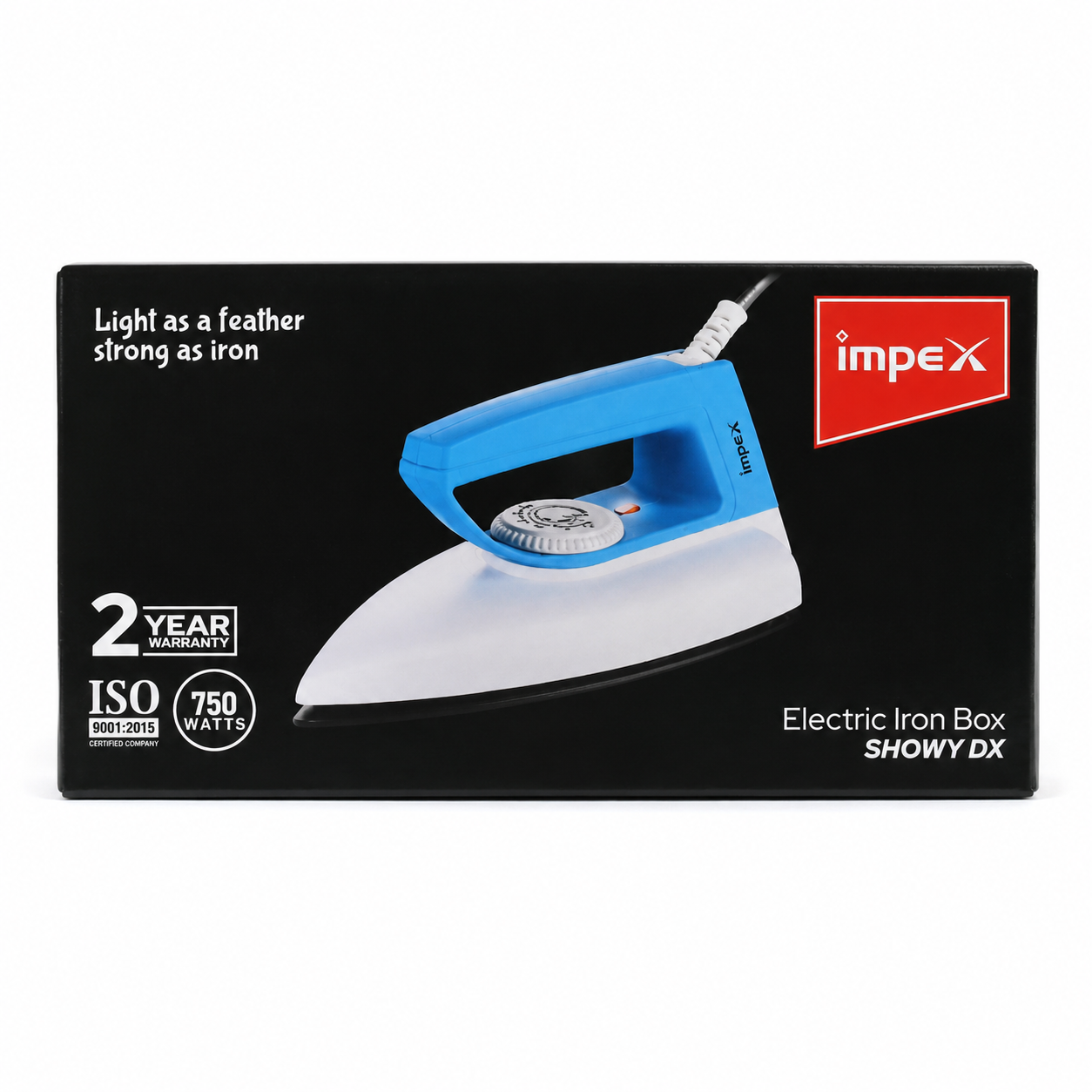 Impex Showy DX Electric Iron Box Black Yellow