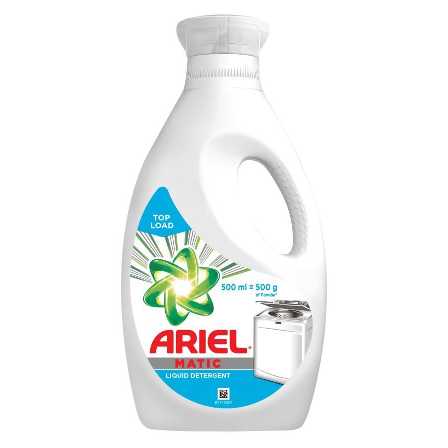 Ariel Matic Liquid Detergent Bottle - Top Load, 500ml