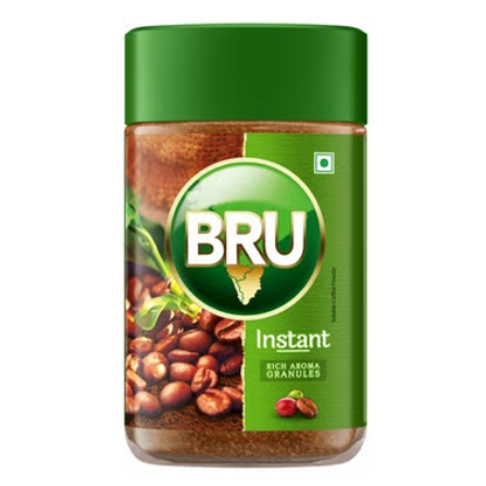 Bru 100% Gold Instant Coffee Powder Jar, 200g