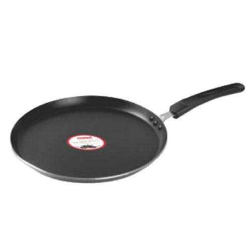 Rallison Dosa Non Stick Aluminium 3 Revit Handle Tawa - Black, 28cm