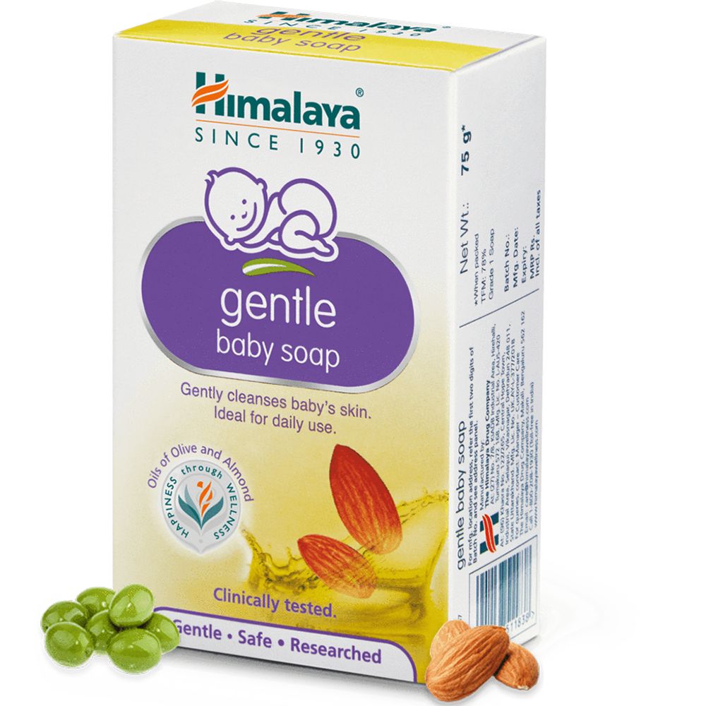 Himalaya Gentle Baby Soap - Almond & Olive Oil, 75g