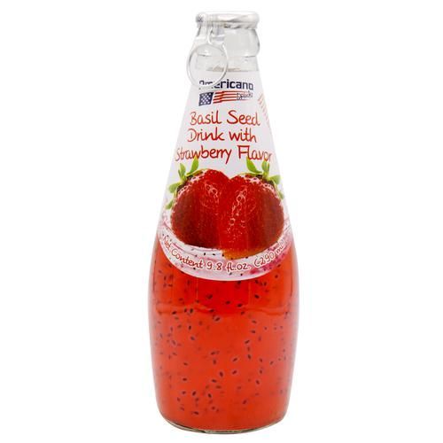 Americano Basil Seed Drinks - Strawberry, 290ml