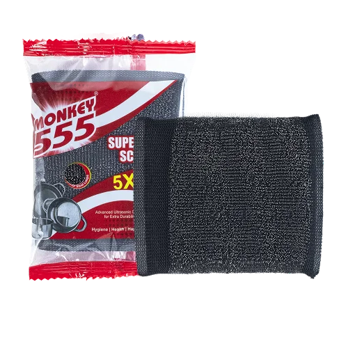 Monkey 555 Stainless Steel Scrubber, 2pc