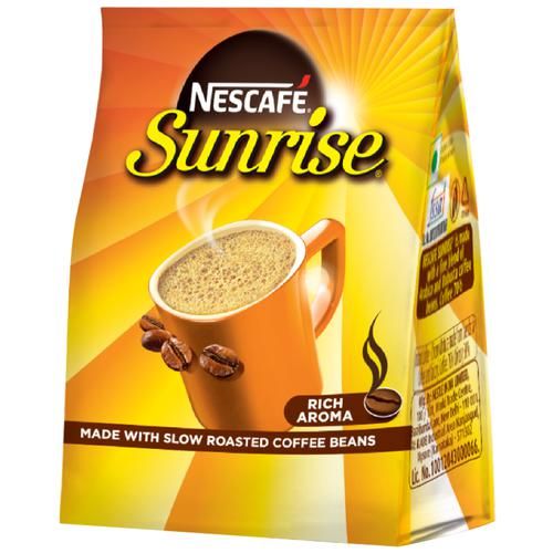 Nescafe Sunrise Instant Coffee Powder Standy Pouch, 90g (60% Coffee 40% Chicory)