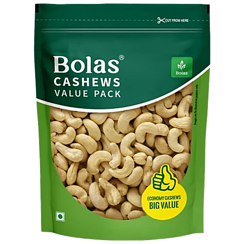Bolas Value Pack Cashew Zipper Pouch, 500g