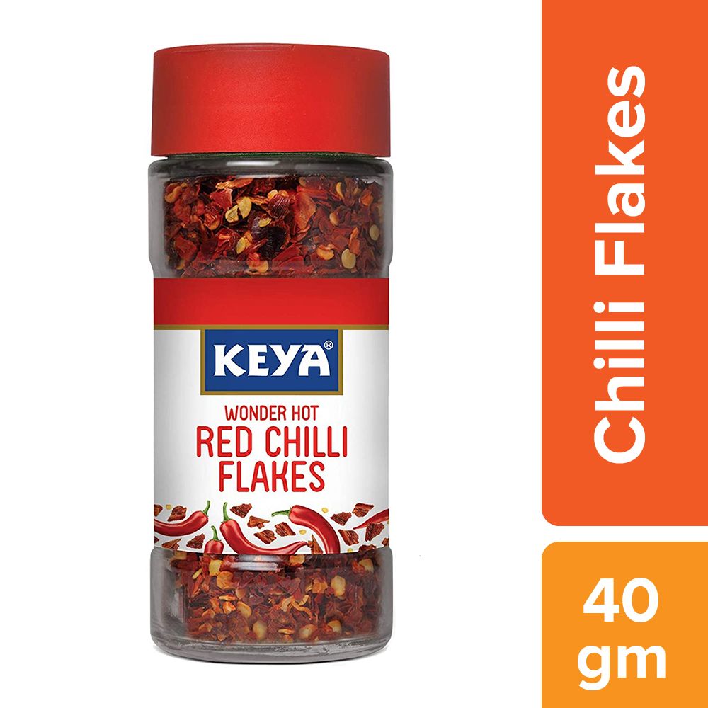Keya Red Chilli Flakes, 40g