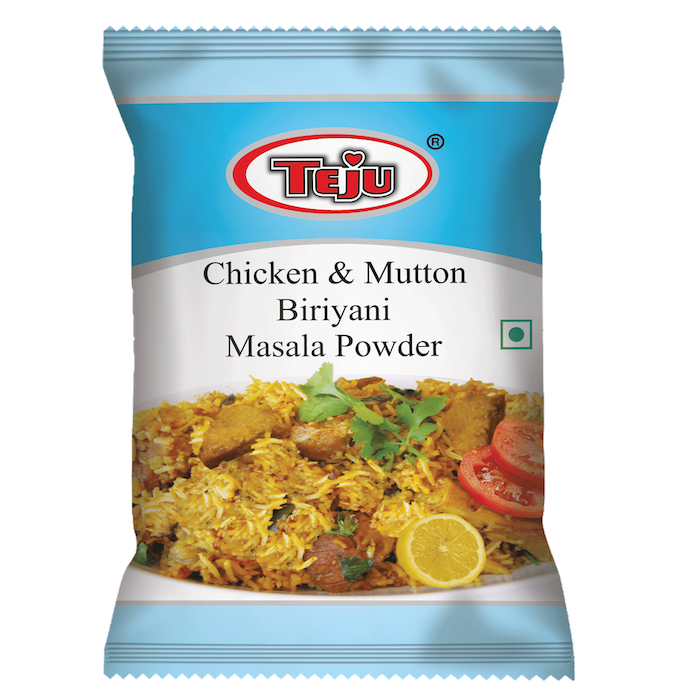 Teju Chicken & Mutton Biryani Masala Powder Pouch, 200g