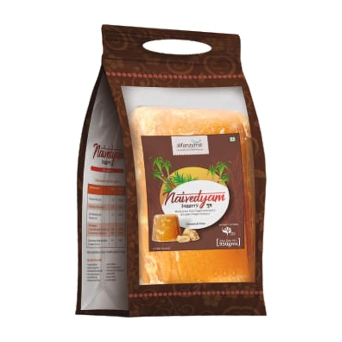 Alfanzyme Naivedyam Pure Sugarcane Jaggery - Cube, 900g