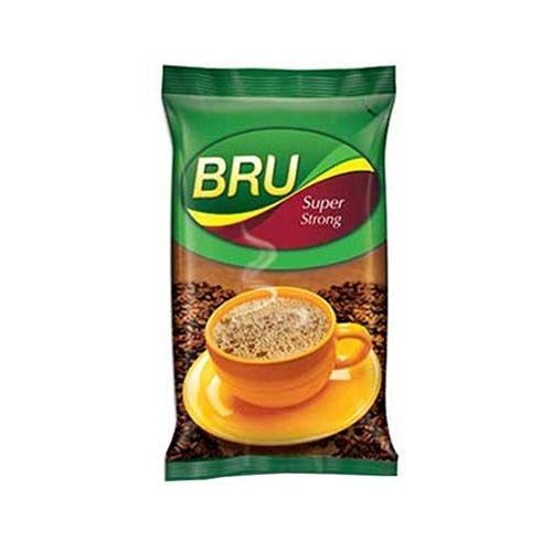 Bru Instant Coffee Powder Pouch - Super Strong, 500g (53% Coffee 47% Chicory)