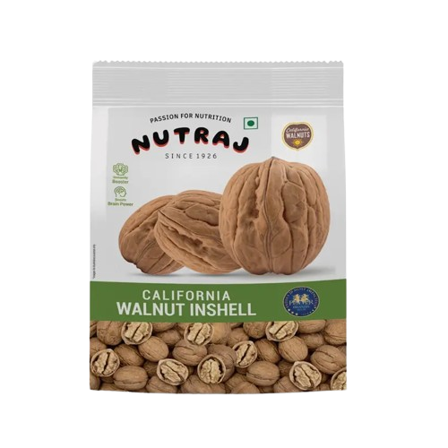 Nutraj Dry Fruits Pouch - California Walnut Inshell, 1kg