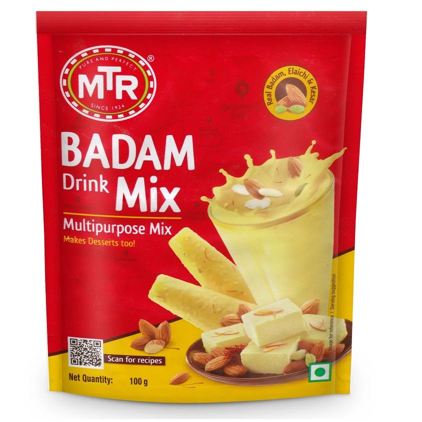 MTR Instant Badam Drink Powder Mix Pouch, 100g